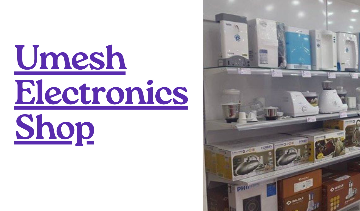 Umesh Electronics Shop logo